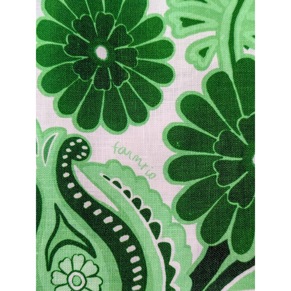 Anthropologie Farm Rio Festival Euroflax™ Midi Skirt Medium Green Linen NWT - Picture 6 of 8